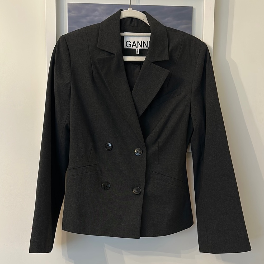 GANNI Black Tailored Suit